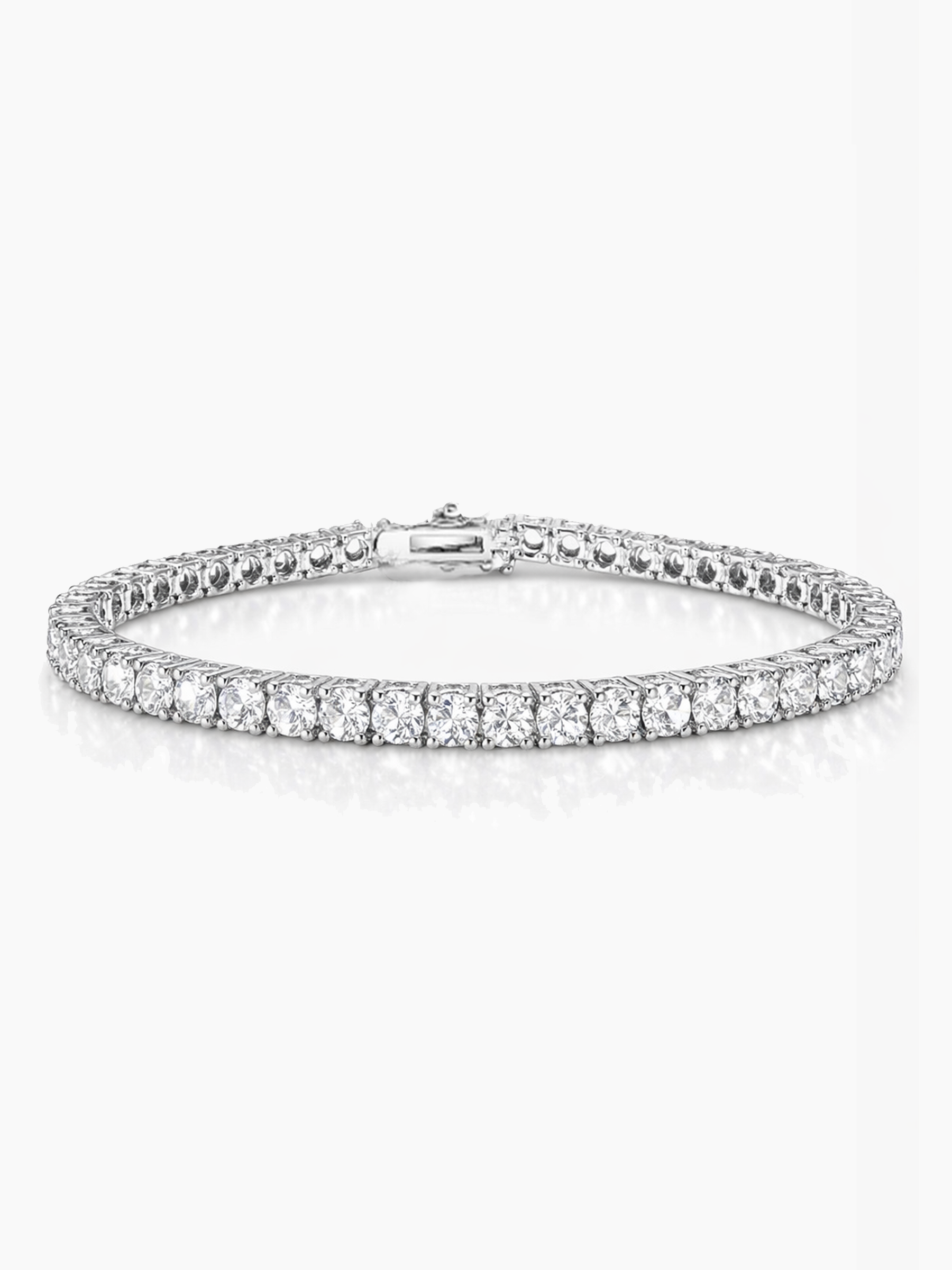 925 sterling silver tennis bracelet with sparkling stones