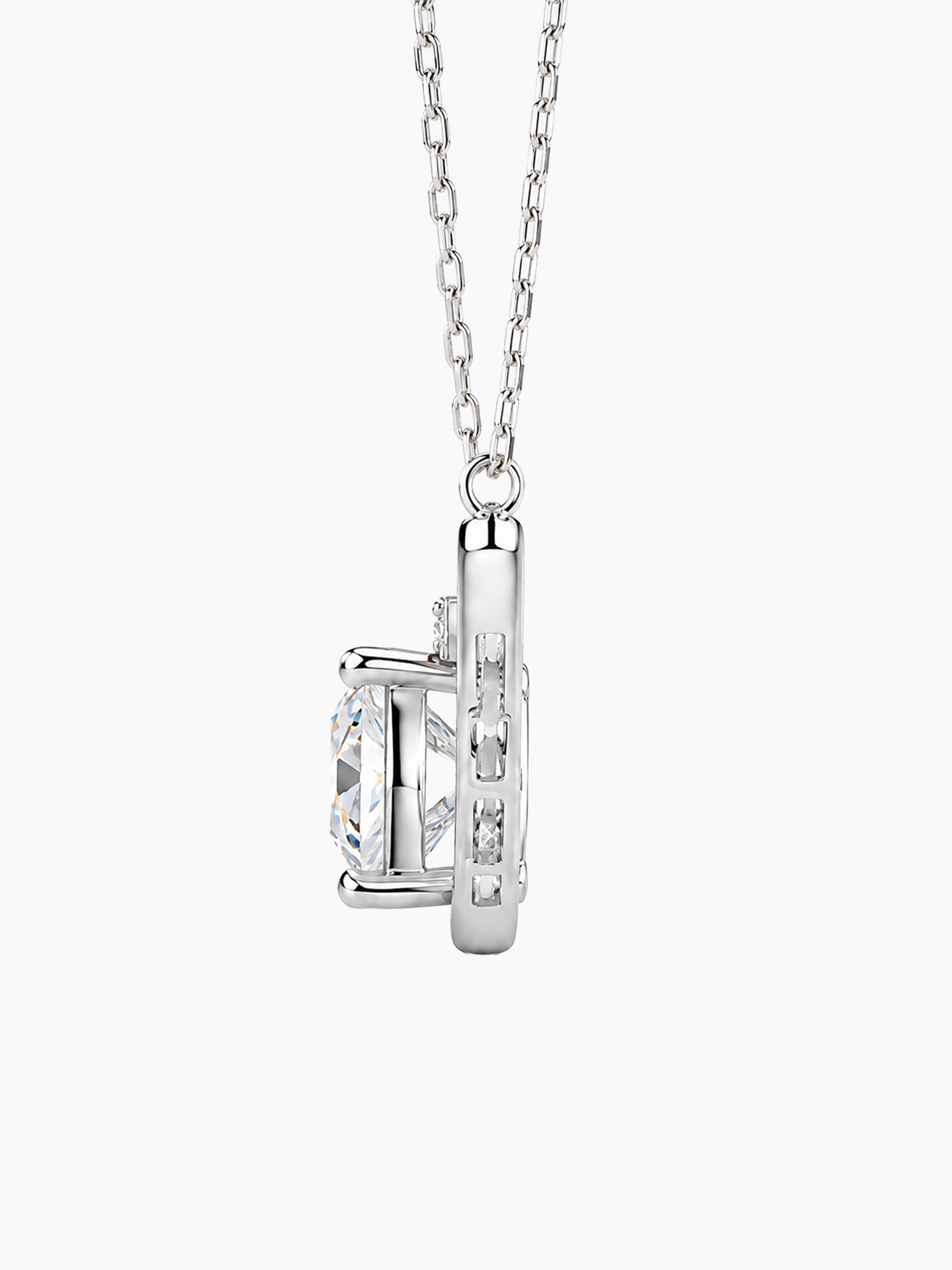 Moissanite Bar Necklace