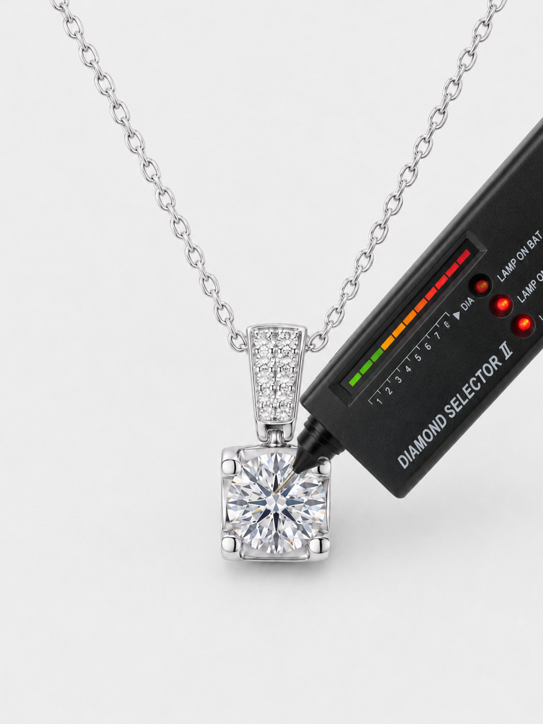 1.5ct Moissanite Diamond Pendant Necklace