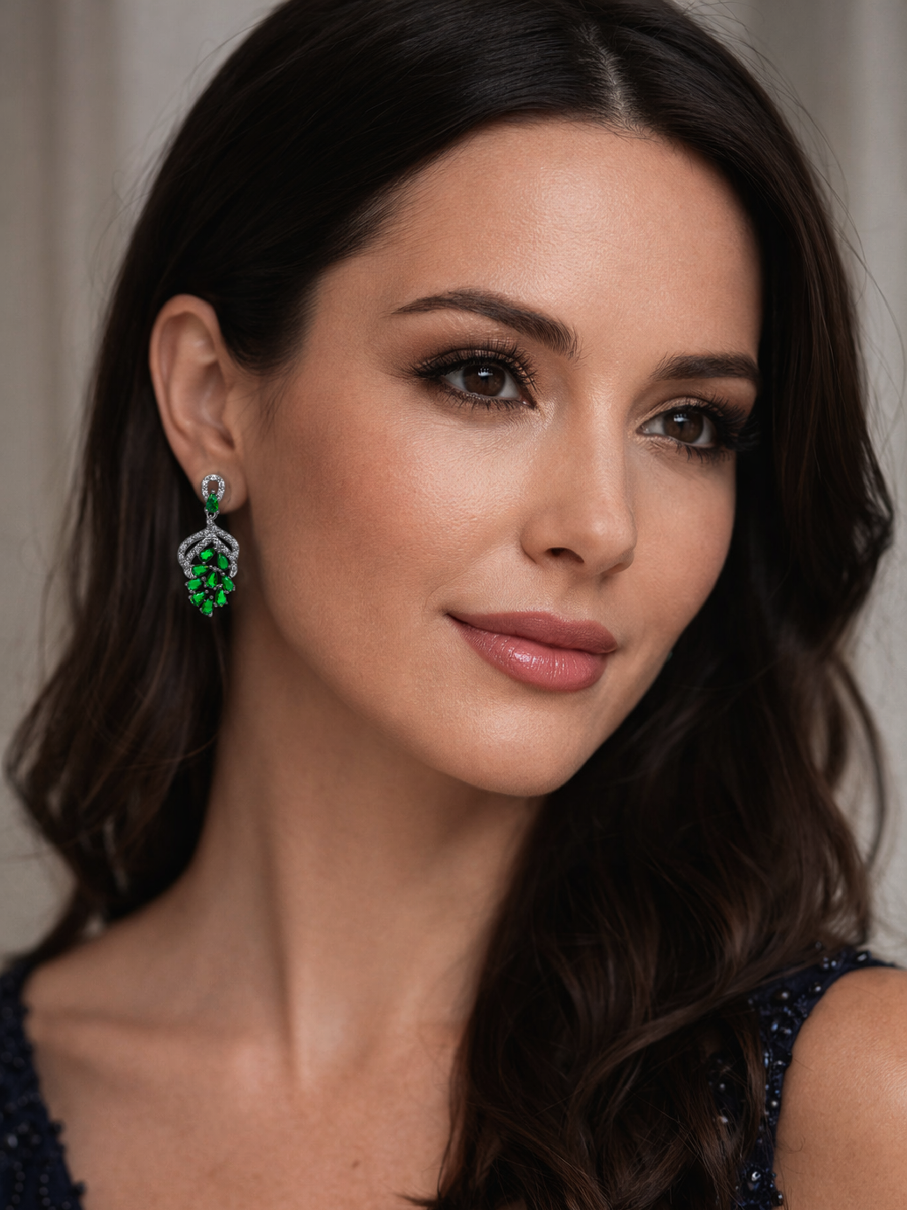 Green Emerald Earrings