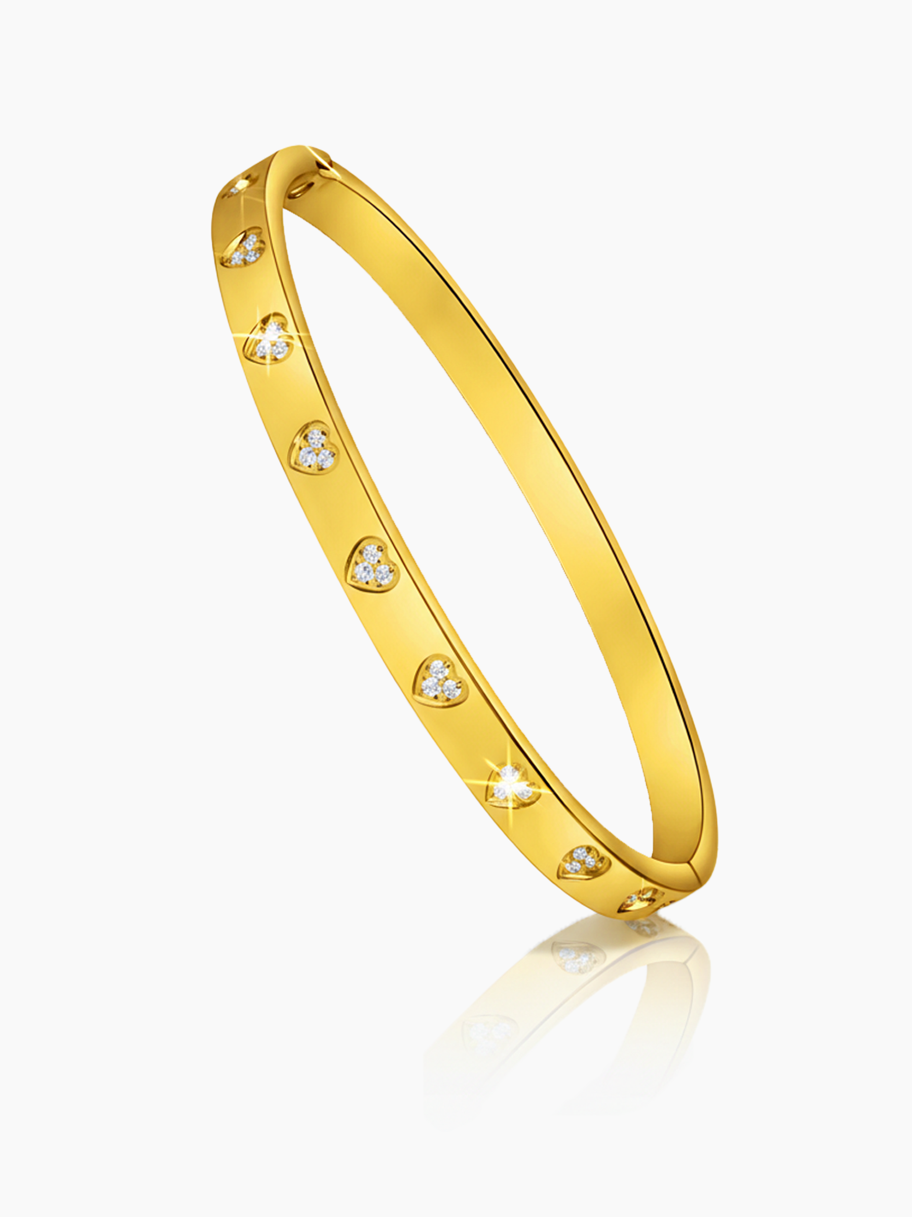 Love Heart Eternity Bangle