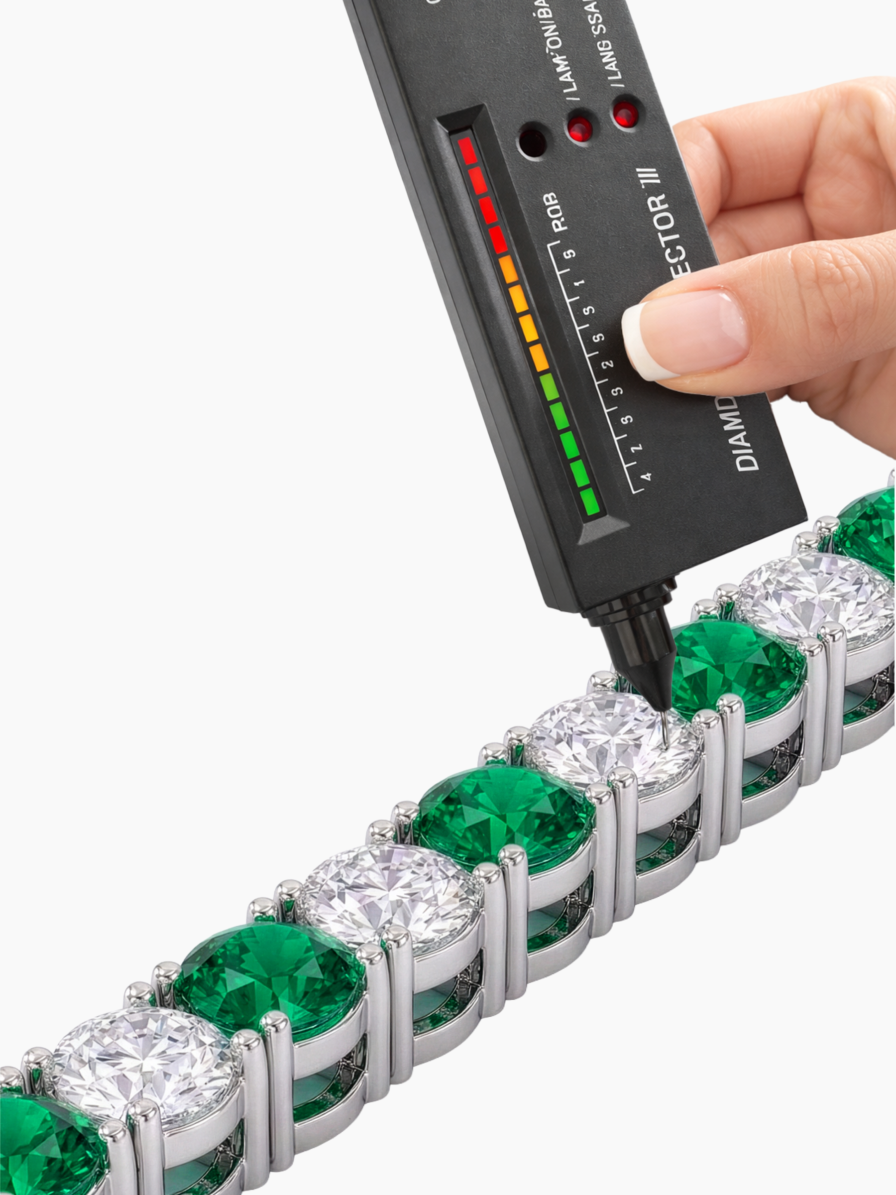 Adjustable Emerald Tennis Bracelet