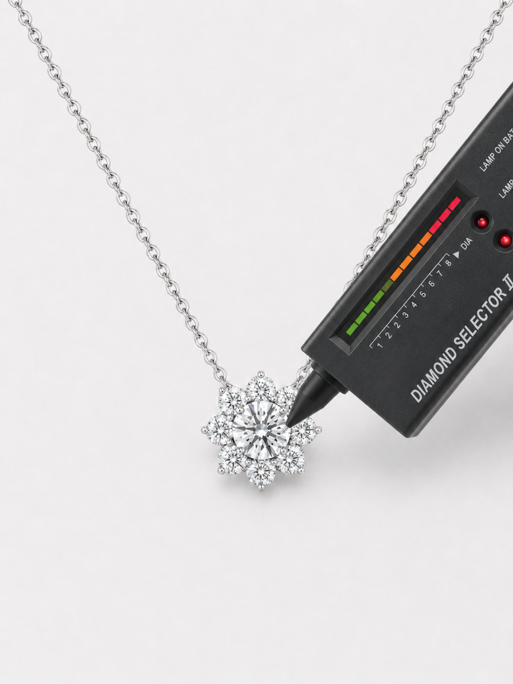 Flower Moissanite Diamond Necklace