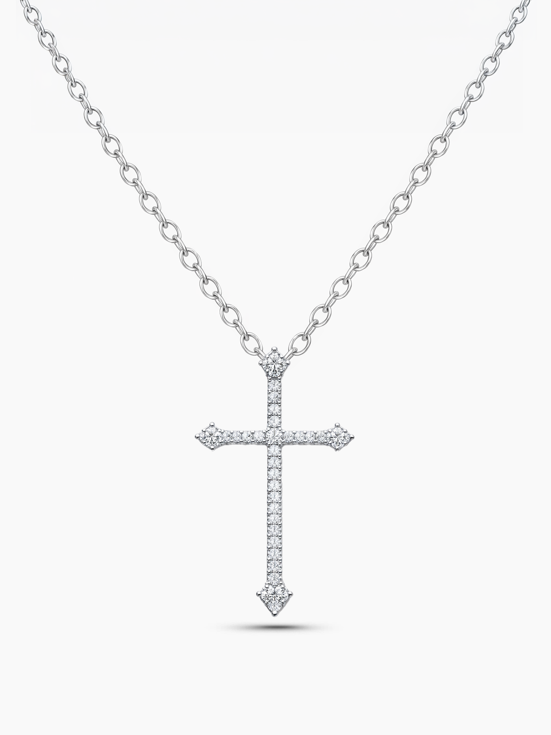Classic Cross Necklace 925 Sterling Silver