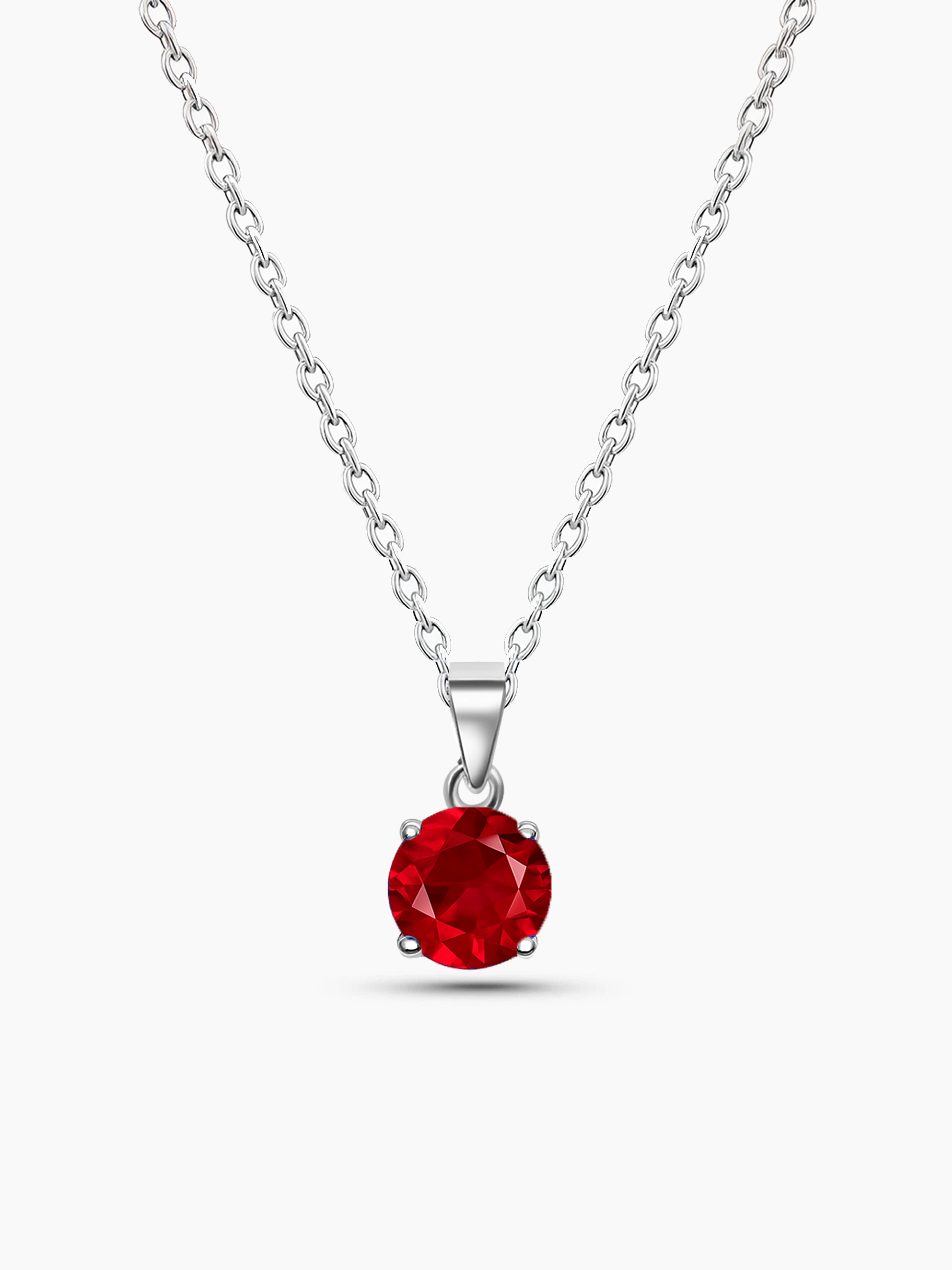 1ct Ruby Pendant Necklace