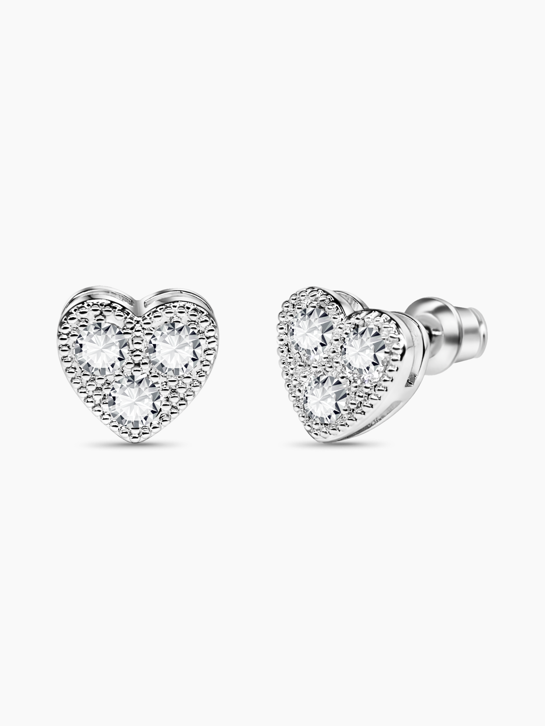 Silver Heart Earrings