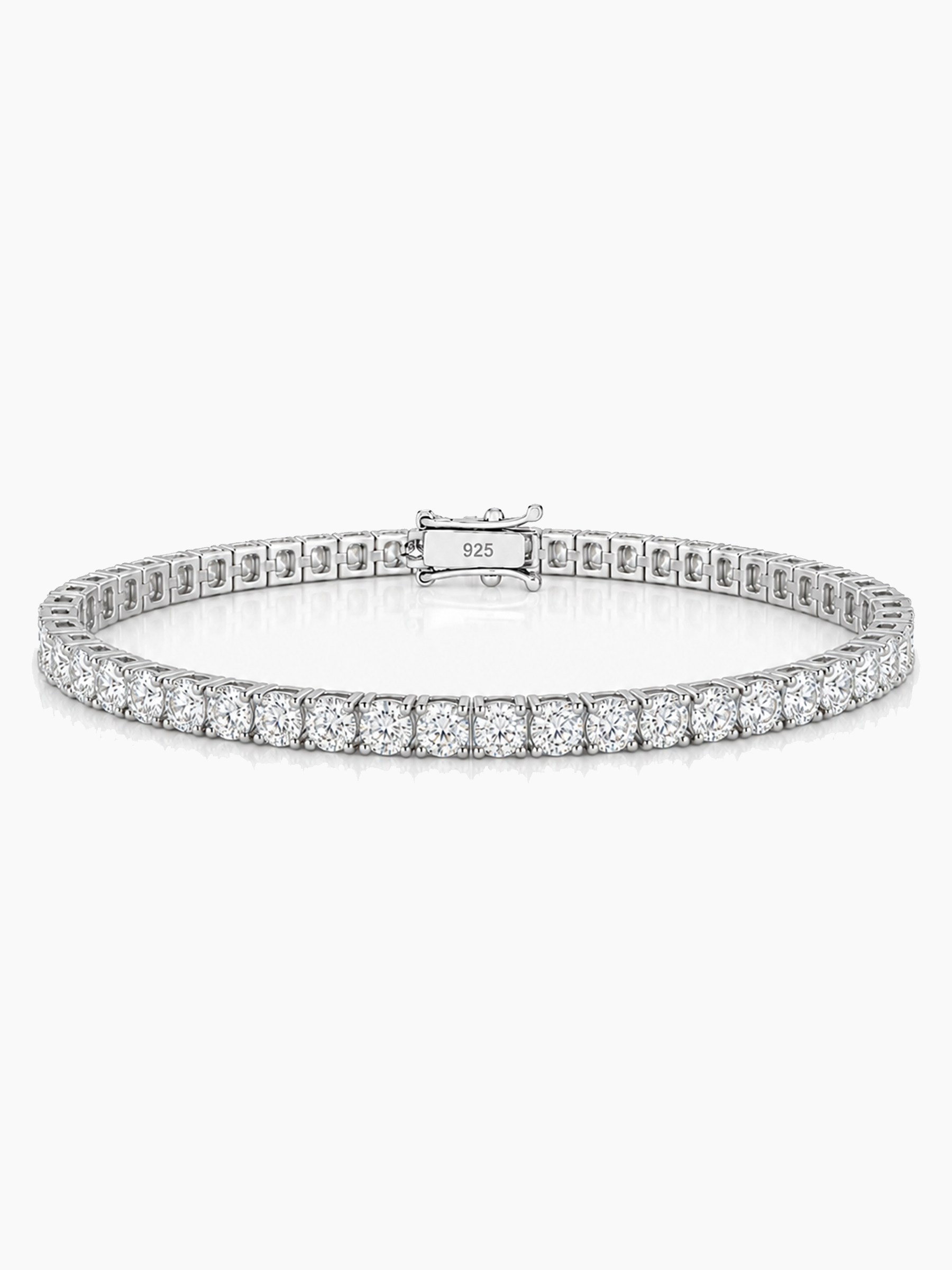5Ct Moissanite Tennis Bracelet Sterling Silver