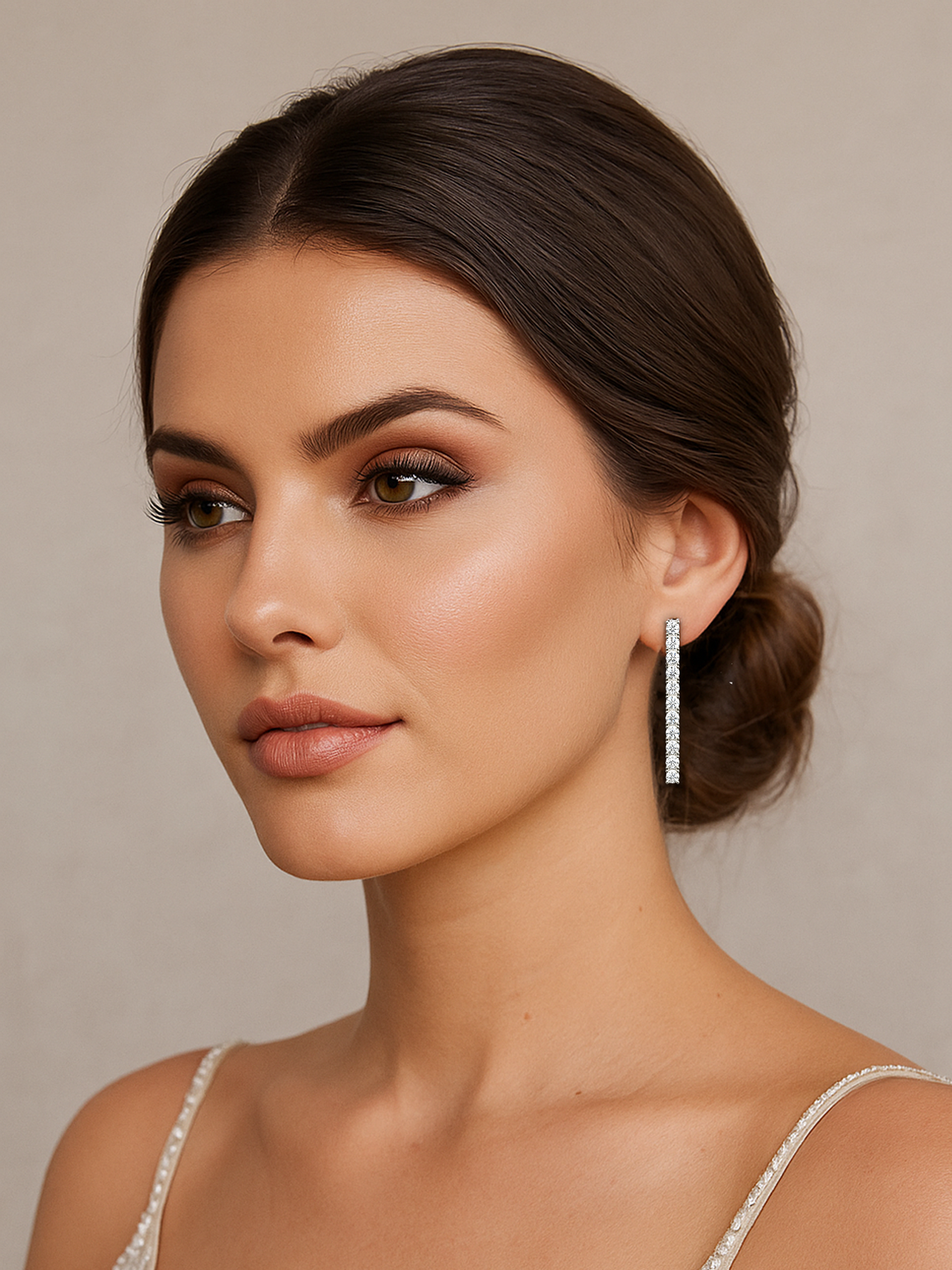 Tennis Line Earrings