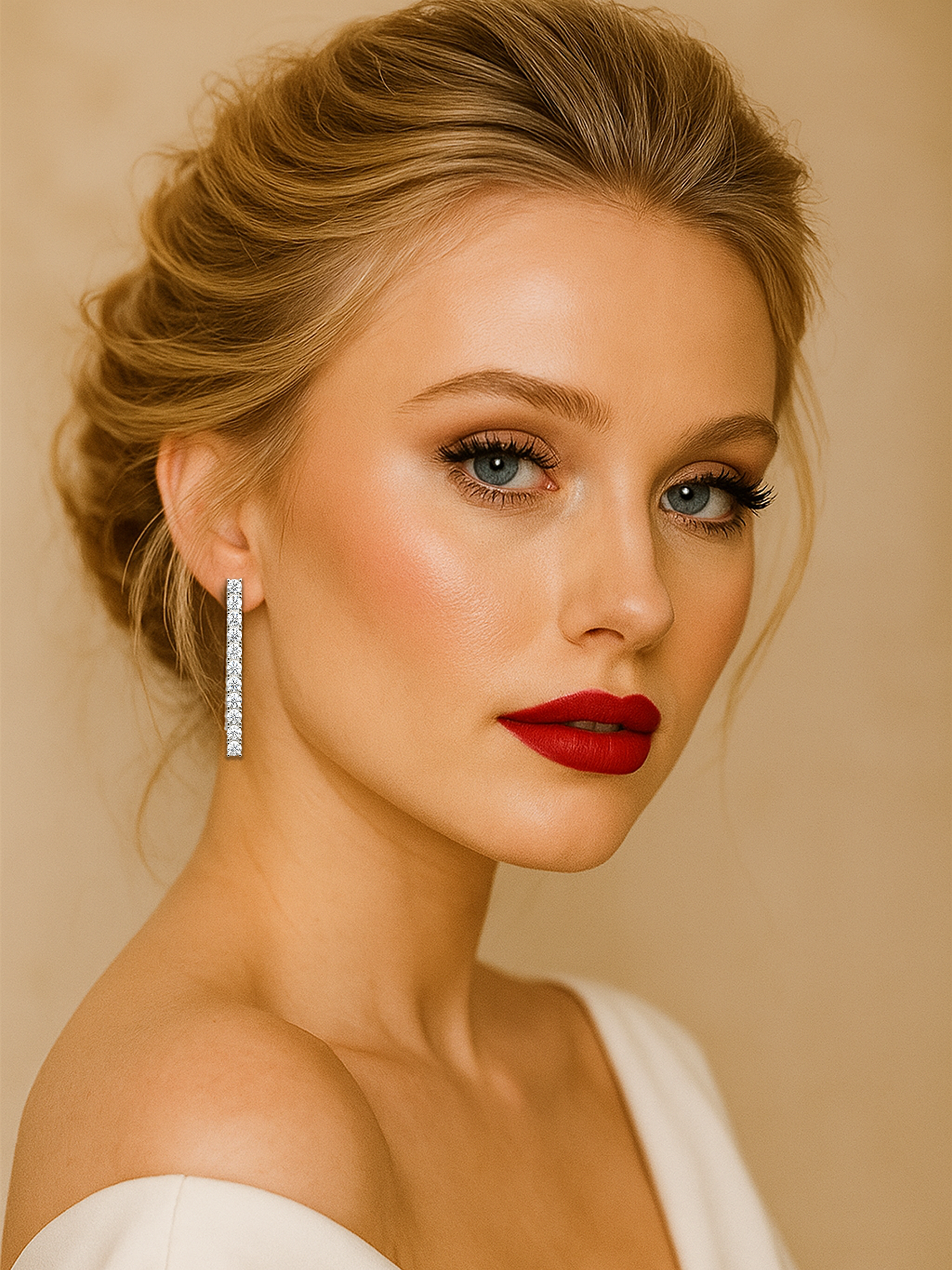 Tennis Line Earrings