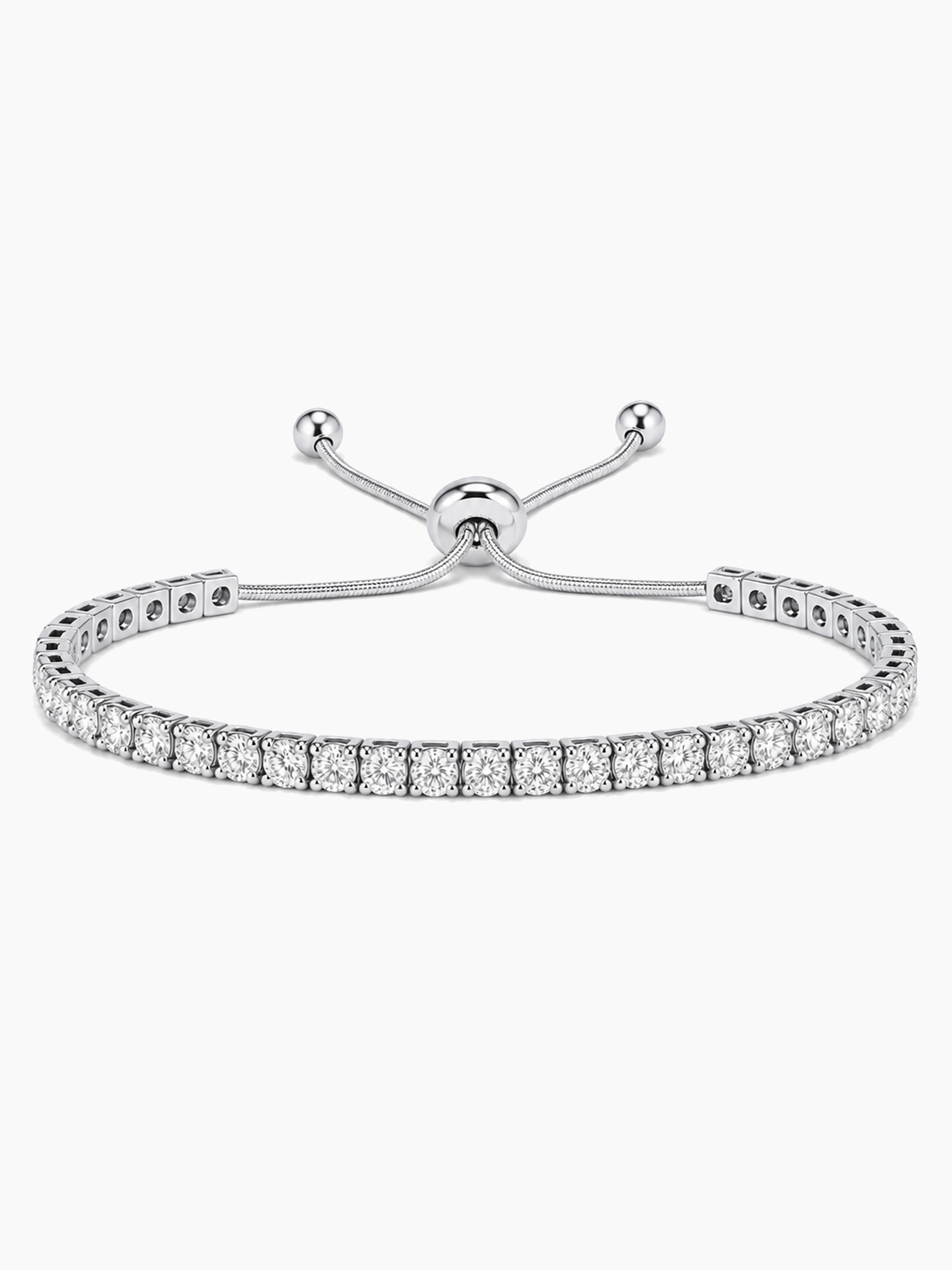 Tennis Bracelet 18K Platinum Tone Finish