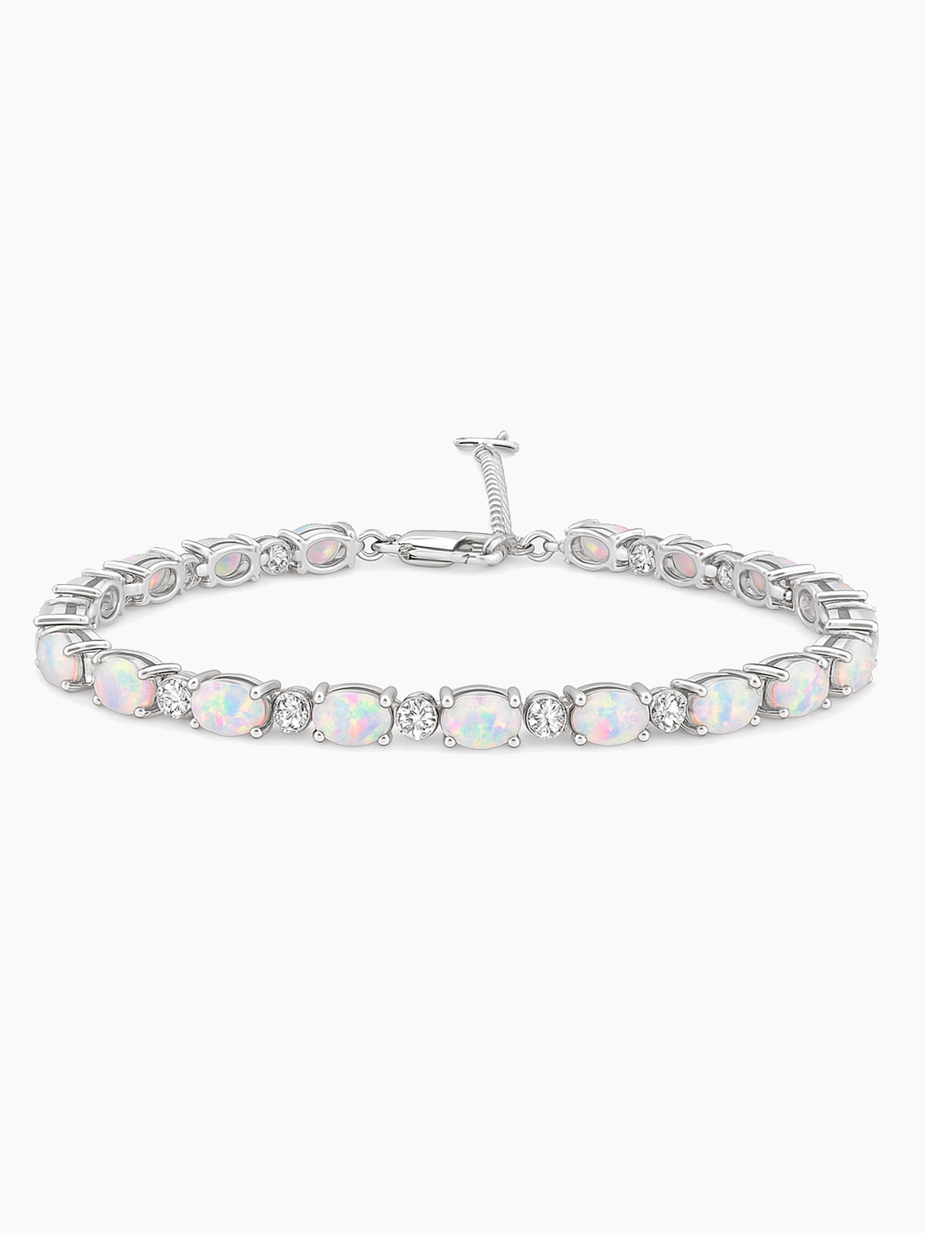 White Opal Adjustable Bracelet