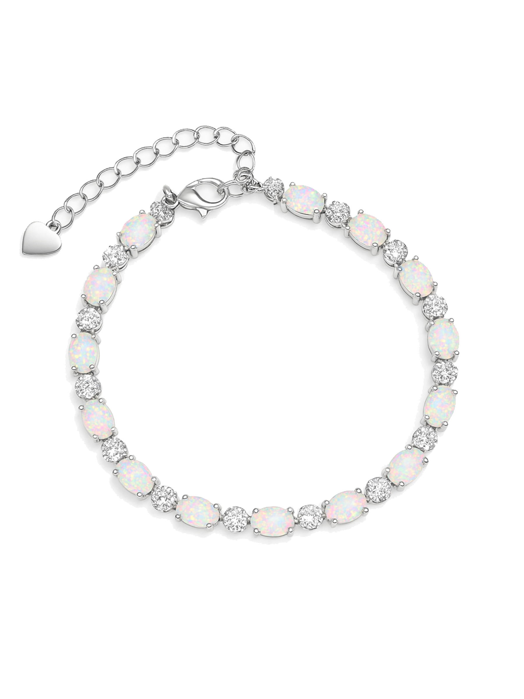 White Opal Adjustable Bracelet