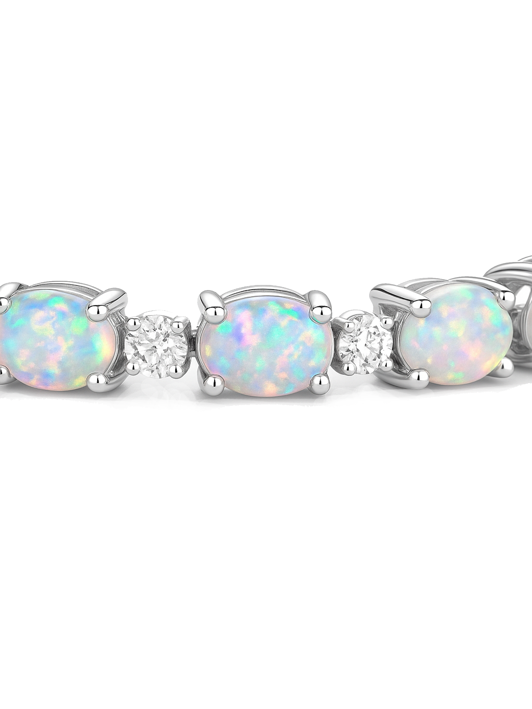 White Opal Adjustable Bracelet