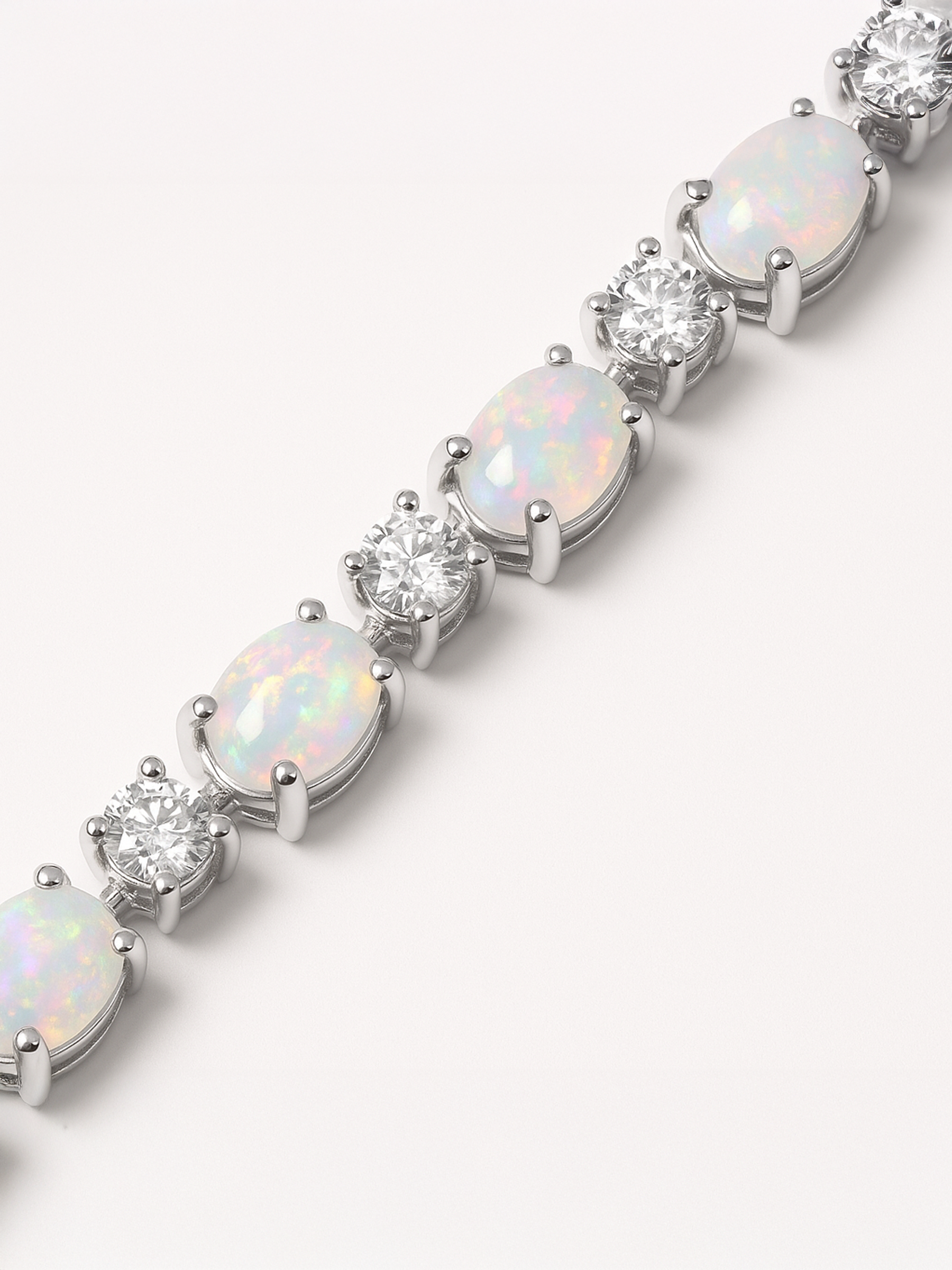 White Opal Adjustable Bracelet