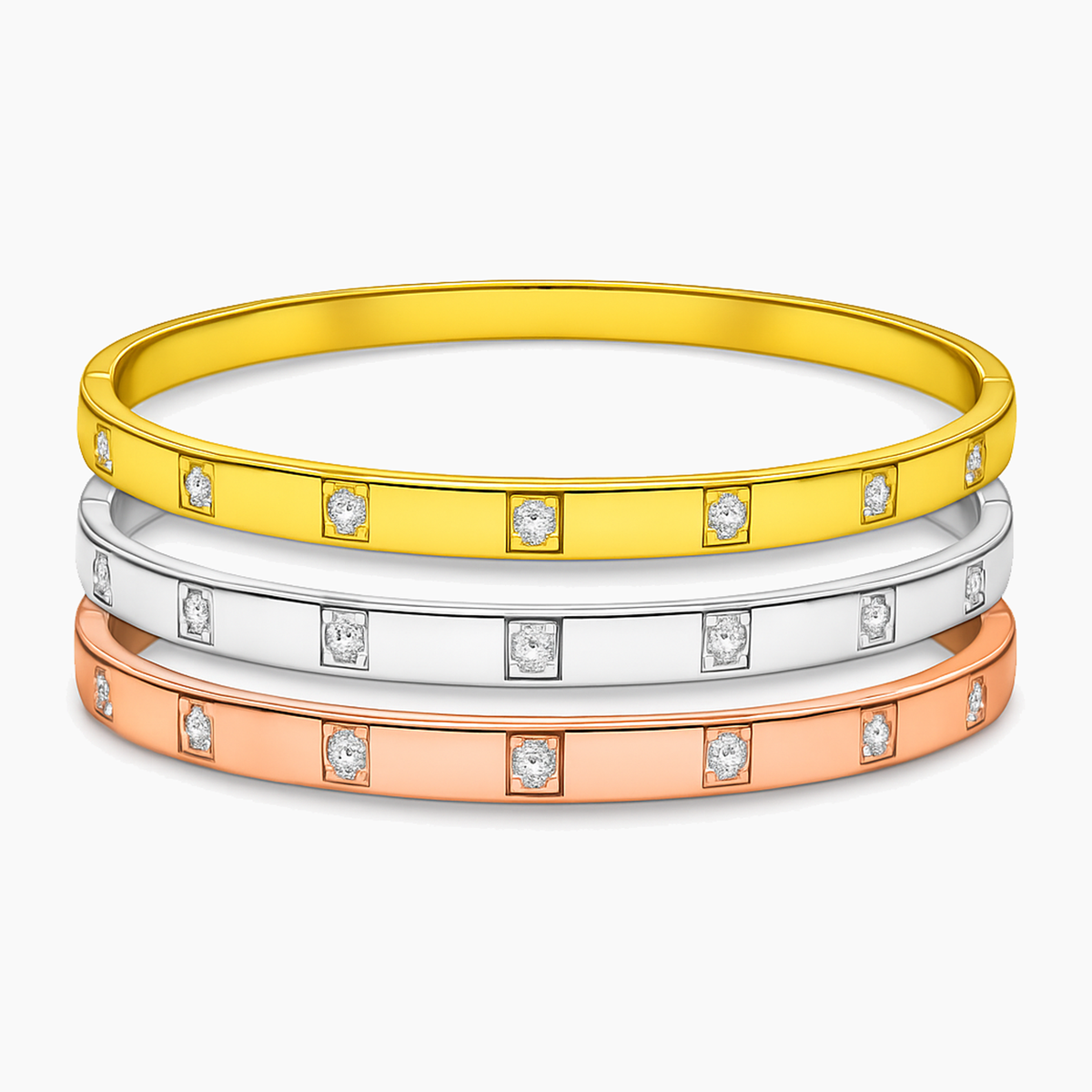 Gold Bangle Bracelet - Elegant Gold Vermeil Design