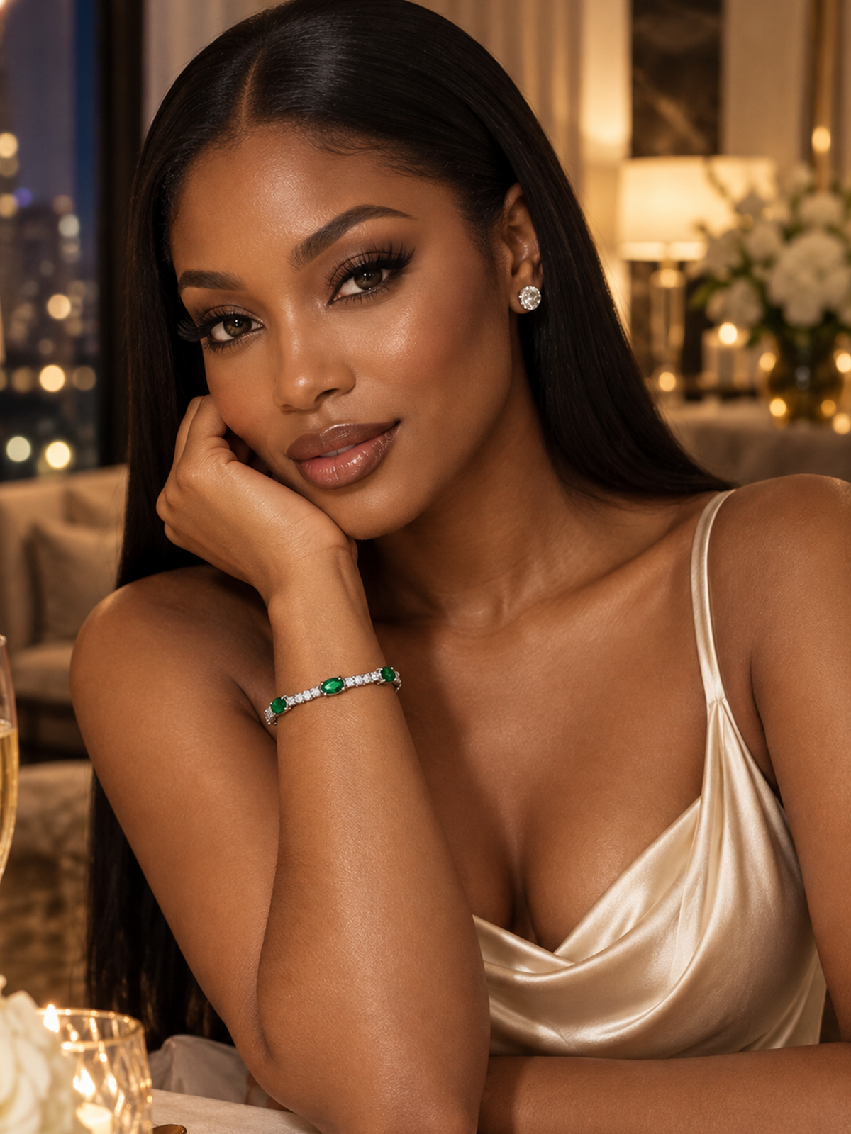 Emerald Tennis Bracelet