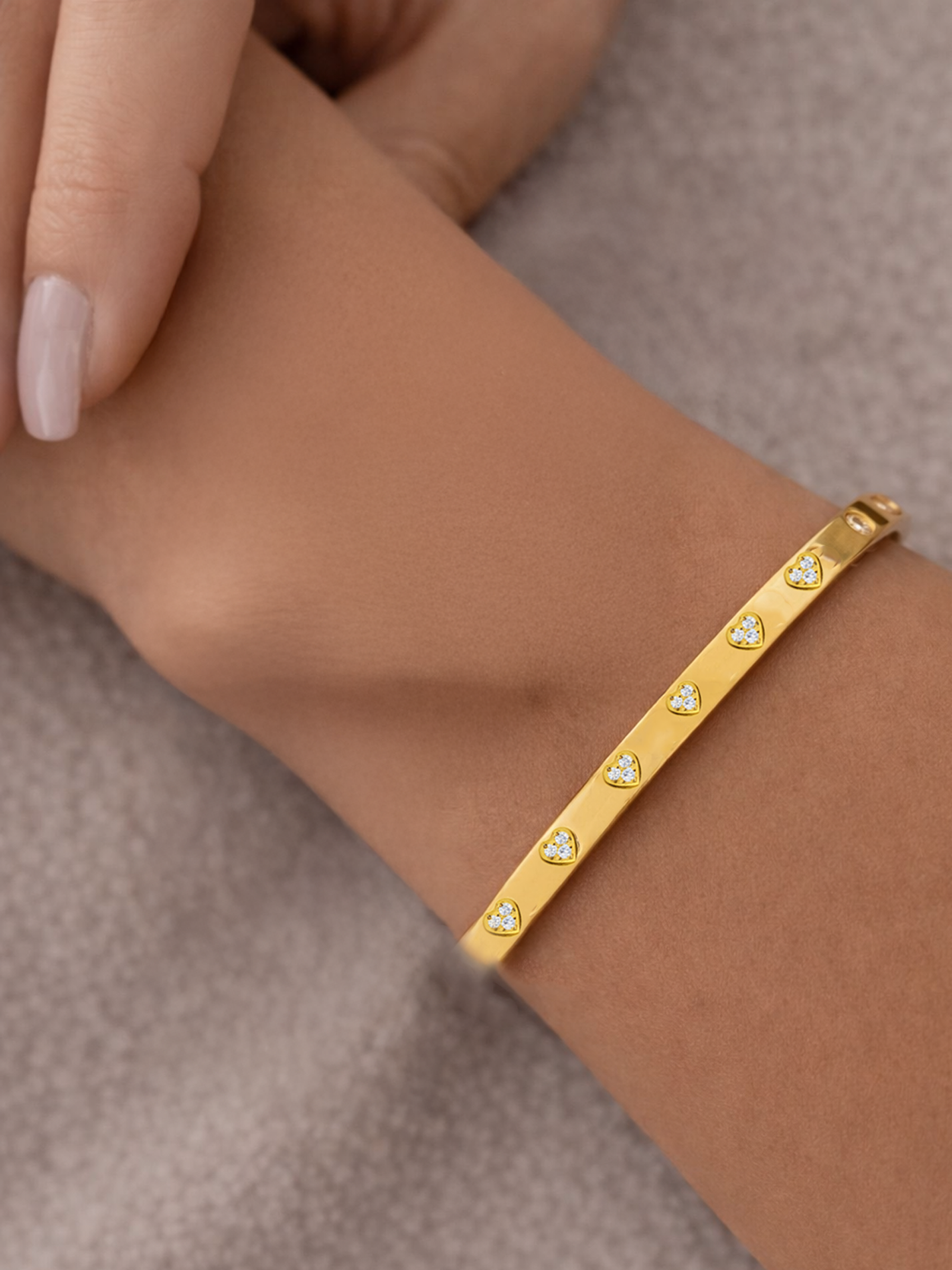 Love Heart Eternity Bangle