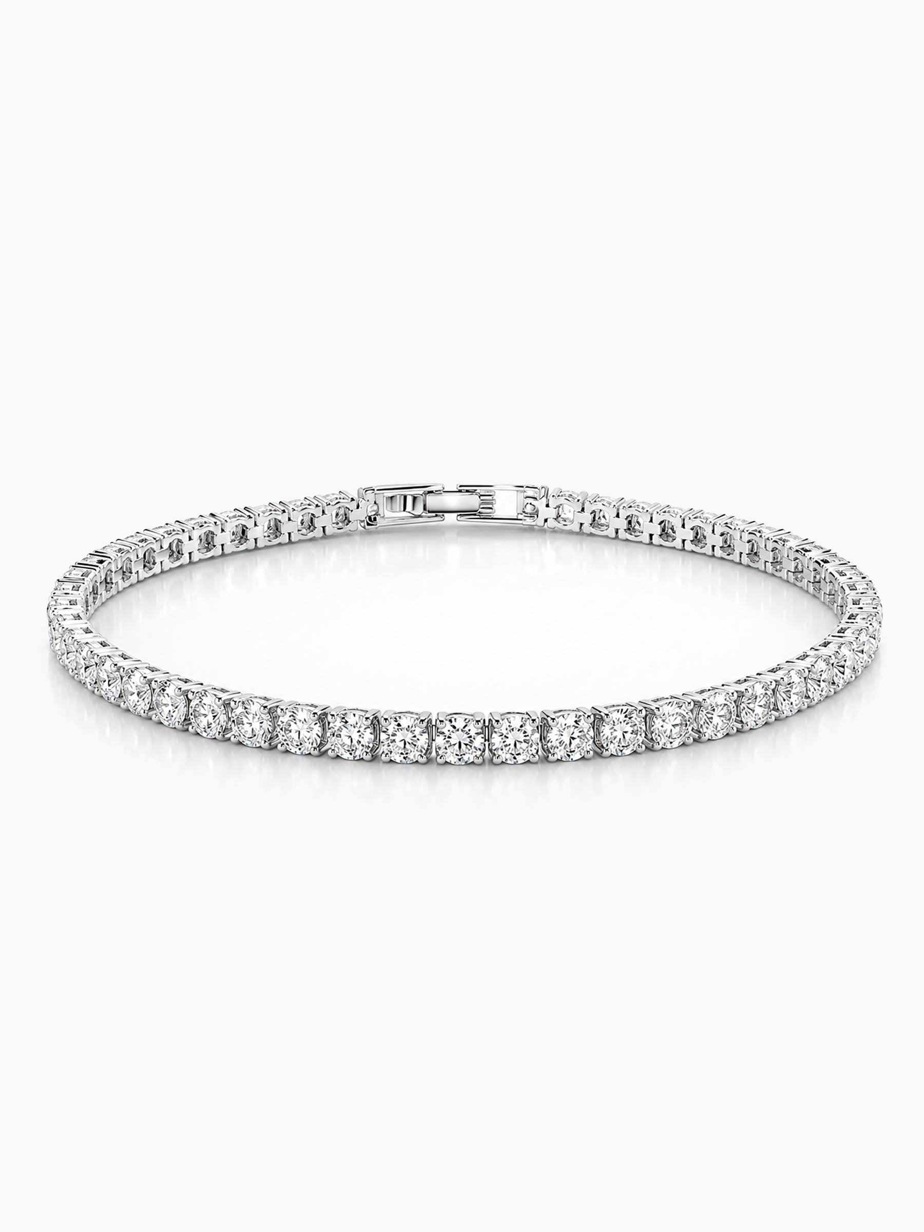 Sparkling Tennis Bracelet AJ™ Rhodium Plated