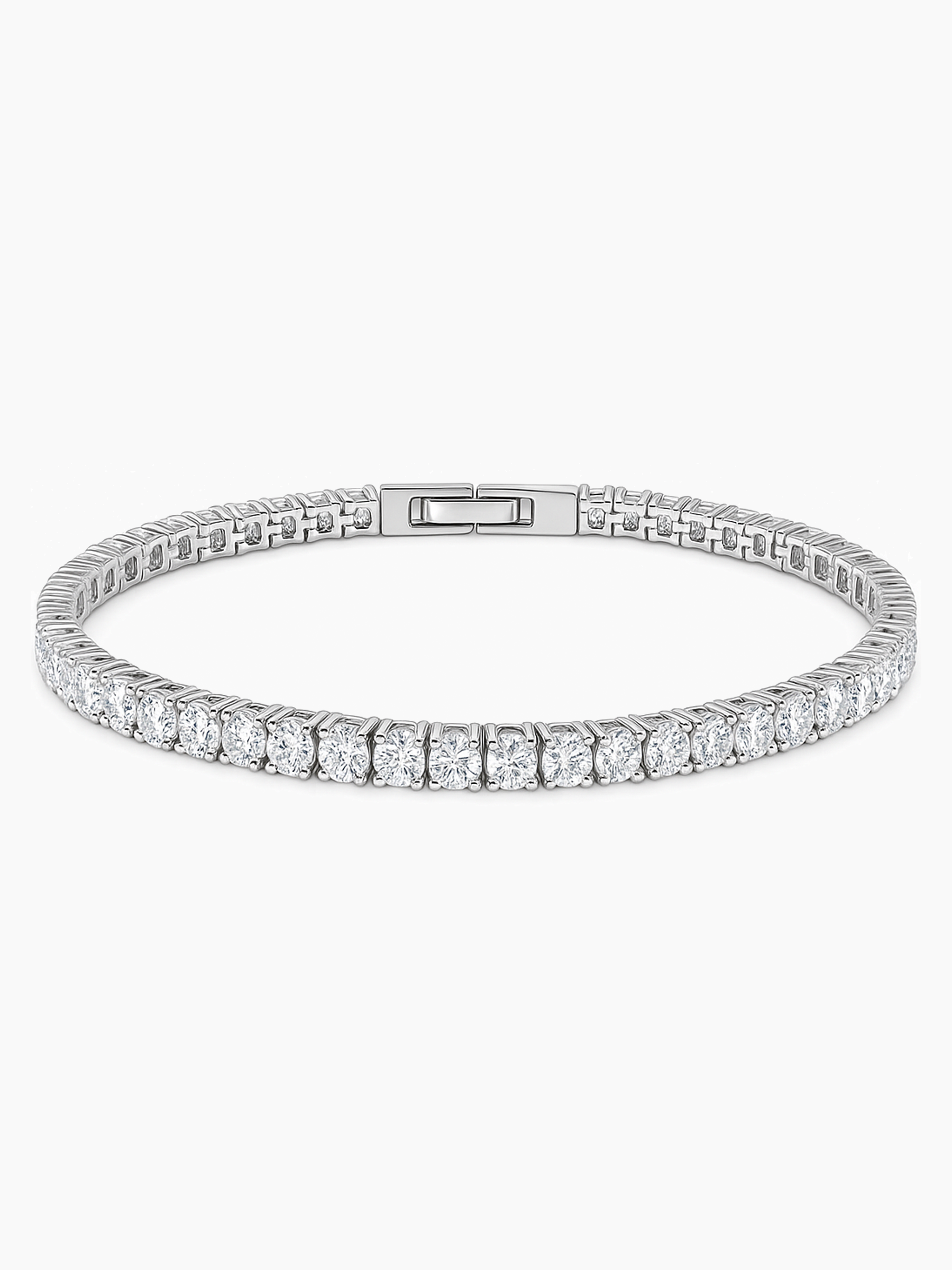 Sparkling Tennis Bracelet 18K White Gold Plated
