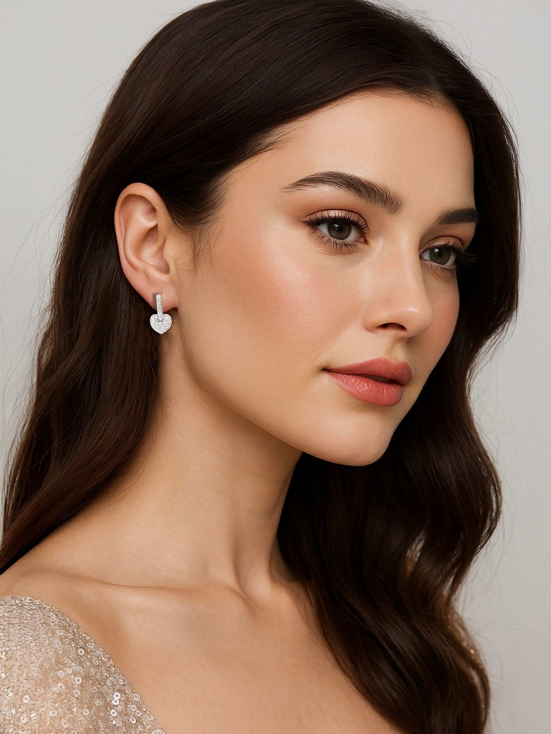 Silver Huggie Hoop Earrings