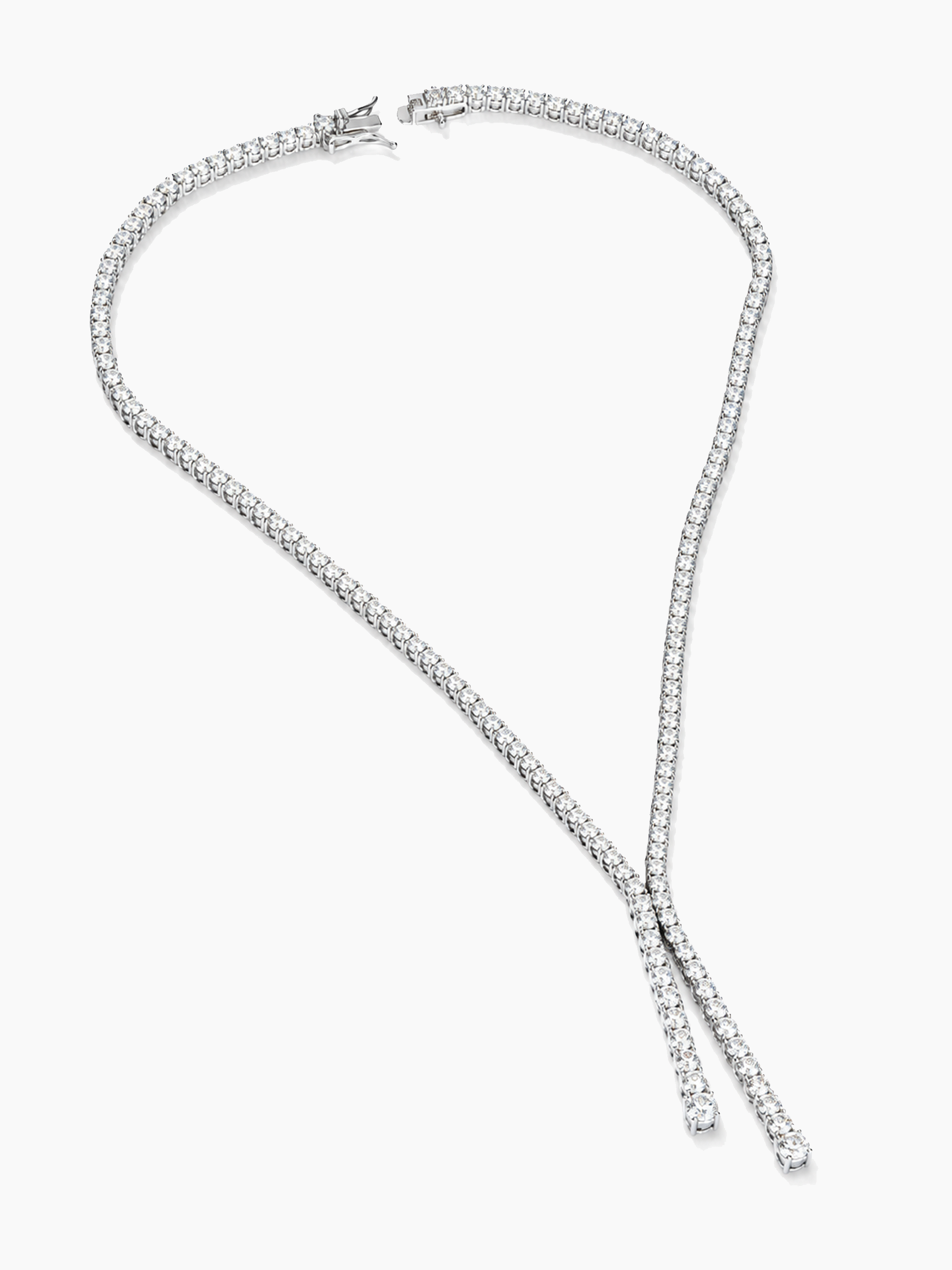 Sparkling Tennis Y Necklace